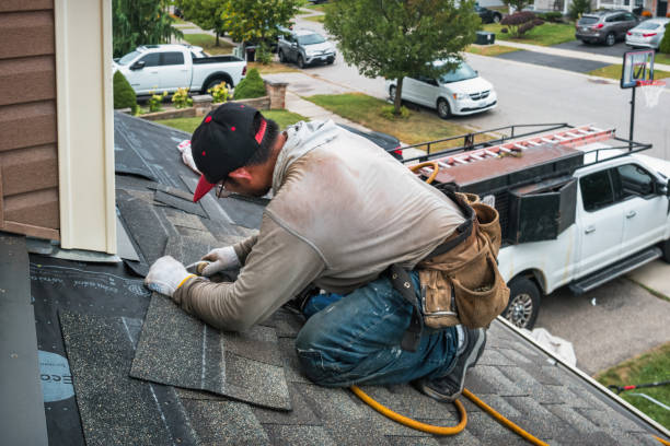 Professional Roof Repair technician working in Imler, PA